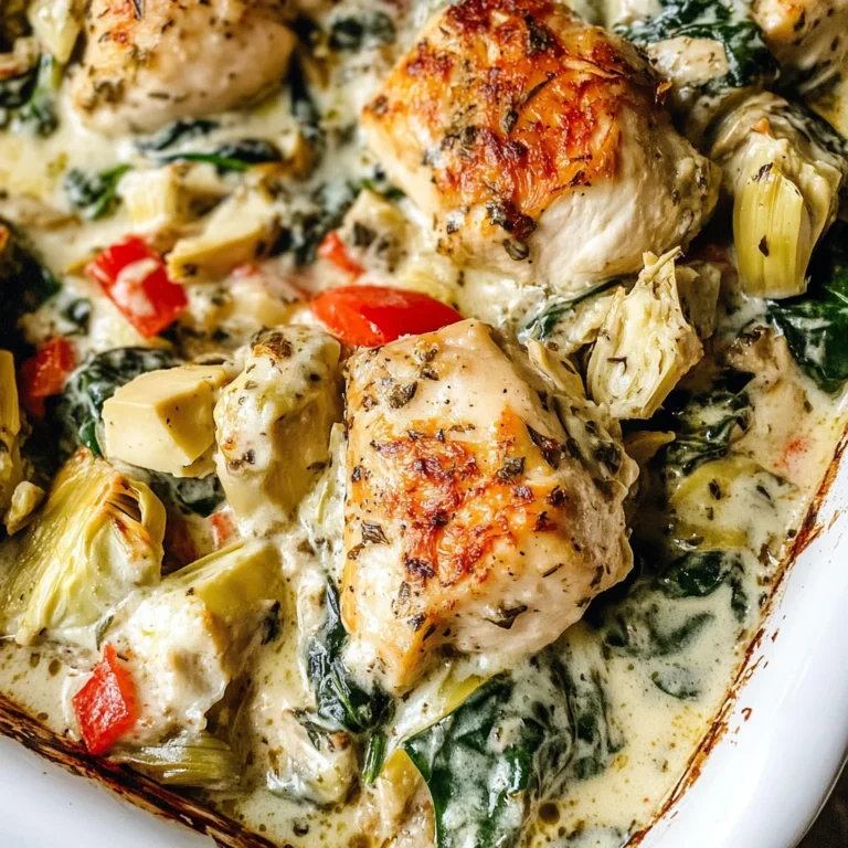 Spinach Artichoke Chicken Bake