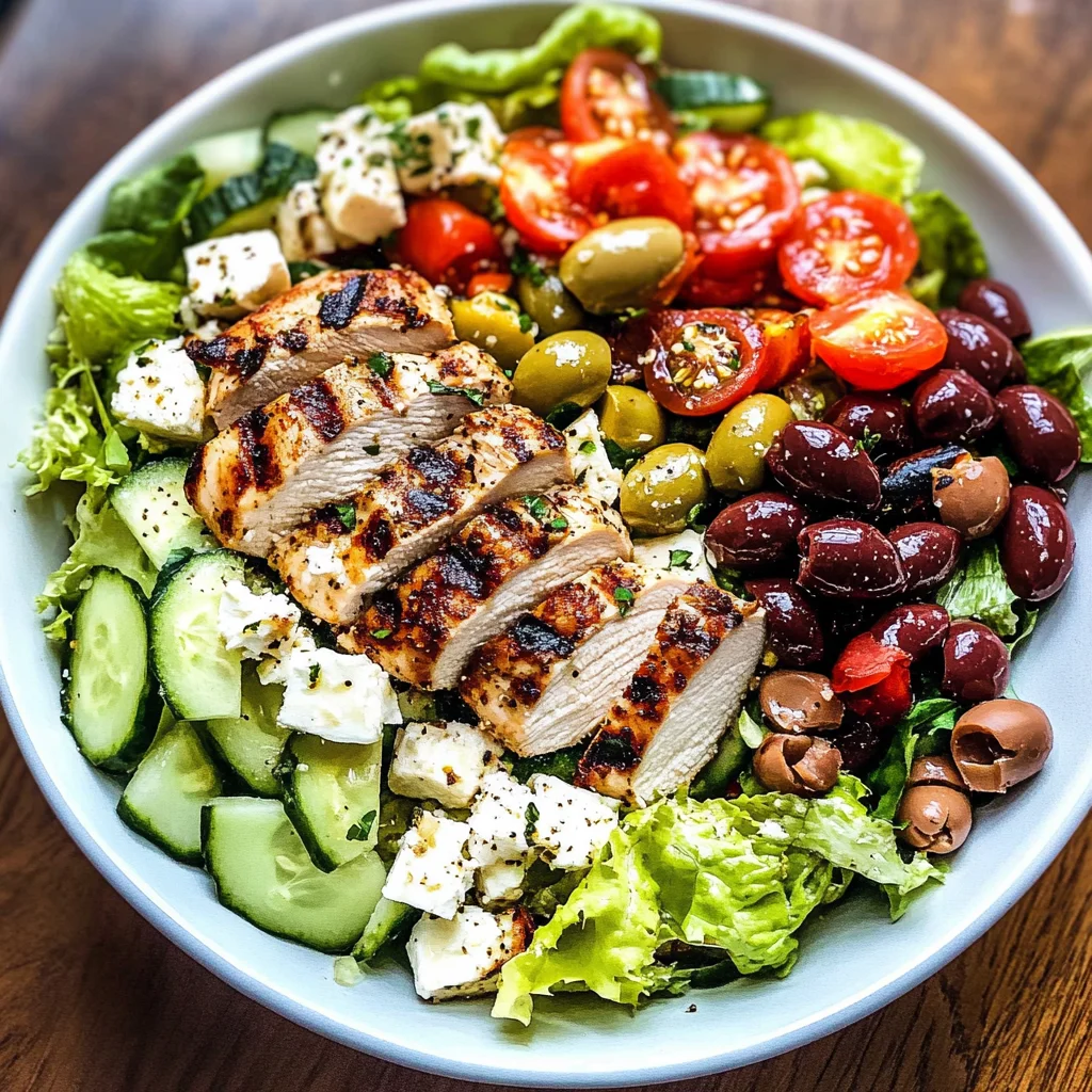 Greek Salad with Chicken