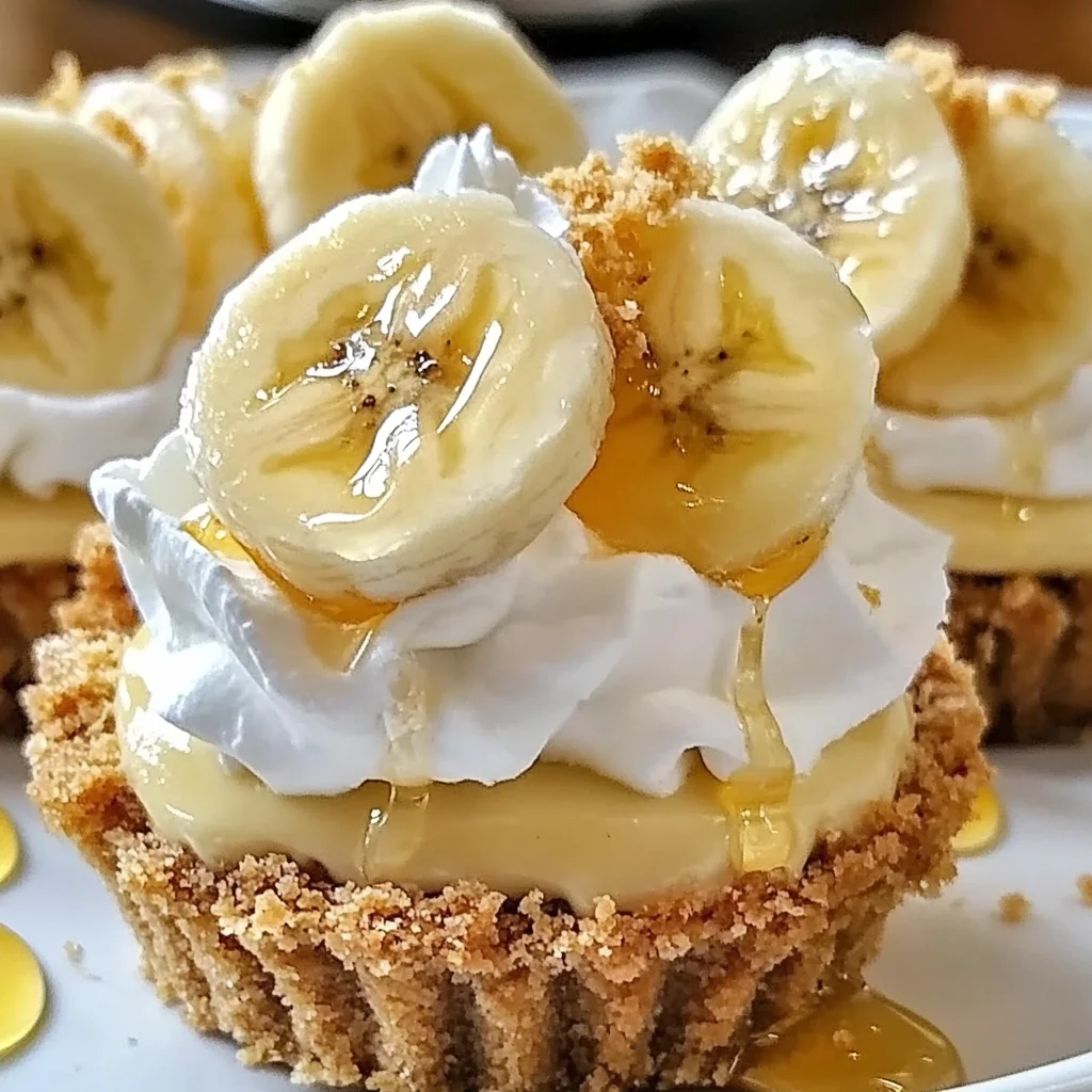 No-Bake Mini Banana Cream Pies - Easy & Delicious Recipe