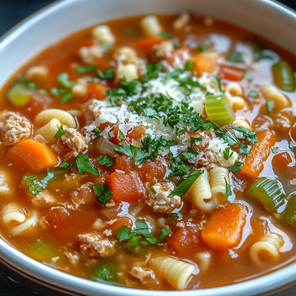 Slow Cooker Italian chicken hamburger Soup