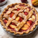 Brown Butter Strawberry Peach Pie
