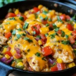 Cheesy Baja Chicken & Bell Pepper Skillet: An Incredible One-Pan Meal