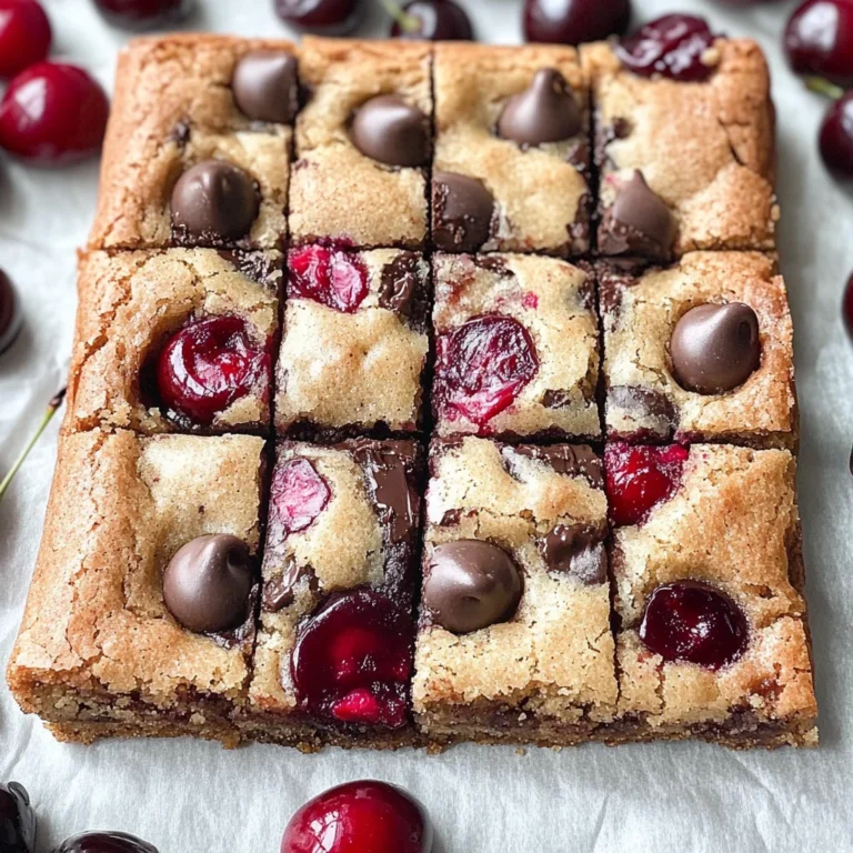 Cherry Chocolate Chip Blondies