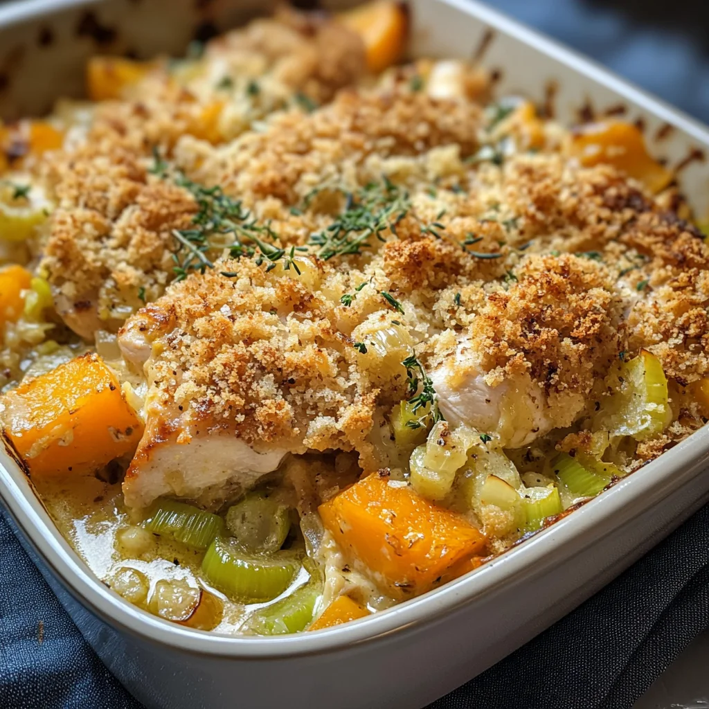Chicken Leek and Butternut Squash Bake – The Ultimate One-Pan Dinner