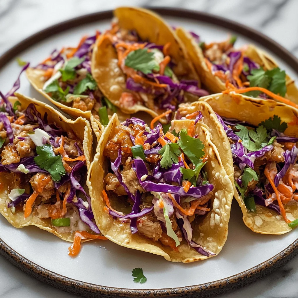 Chicken Wonton Tacos