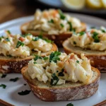 Garlic Butter Crab Toasts