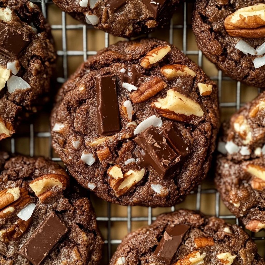 German Chocolate Cookies
