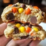Gooey Reese’s Cheesecake Cookies