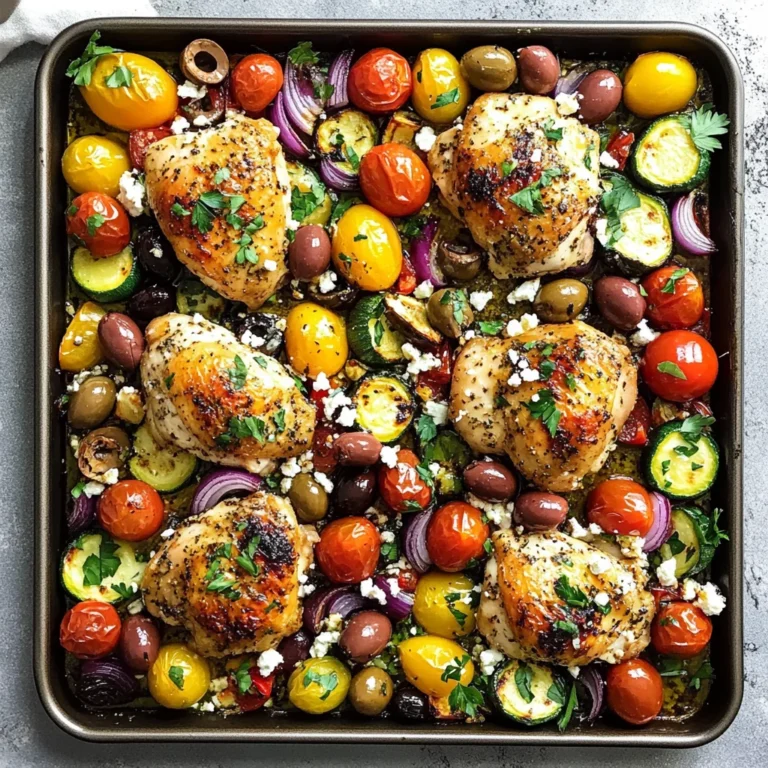 Greek Sheet Pan Chicken Dinner