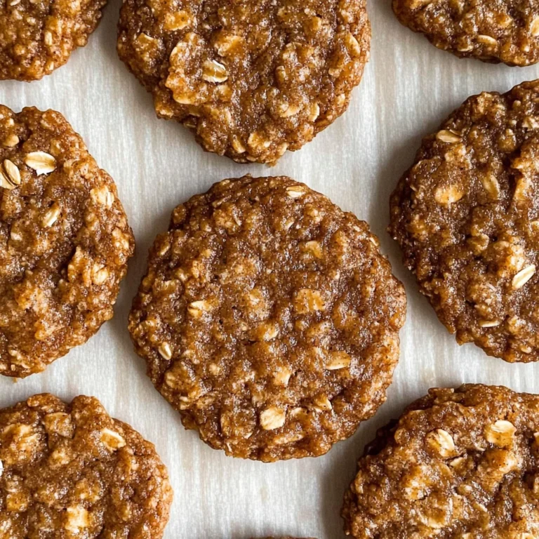 Healthy Gingerbread Oatmeal Breakfast Cookies