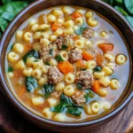 Hearty and Creamy Italian Sausage Ditalini Soup