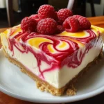 LEMON RASPBERRY SWIRL CHEESECAKE