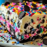 No-Bake Funfetti Oreo Icebox Cake