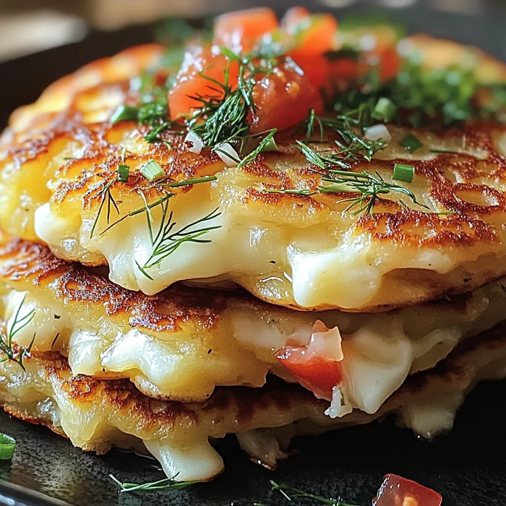 Potato and Onion Cheese Pancakes