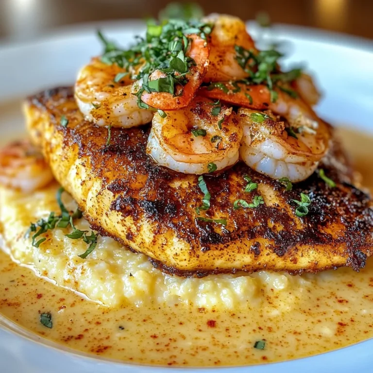 Red Snapper Shrimp Grits Cajun
