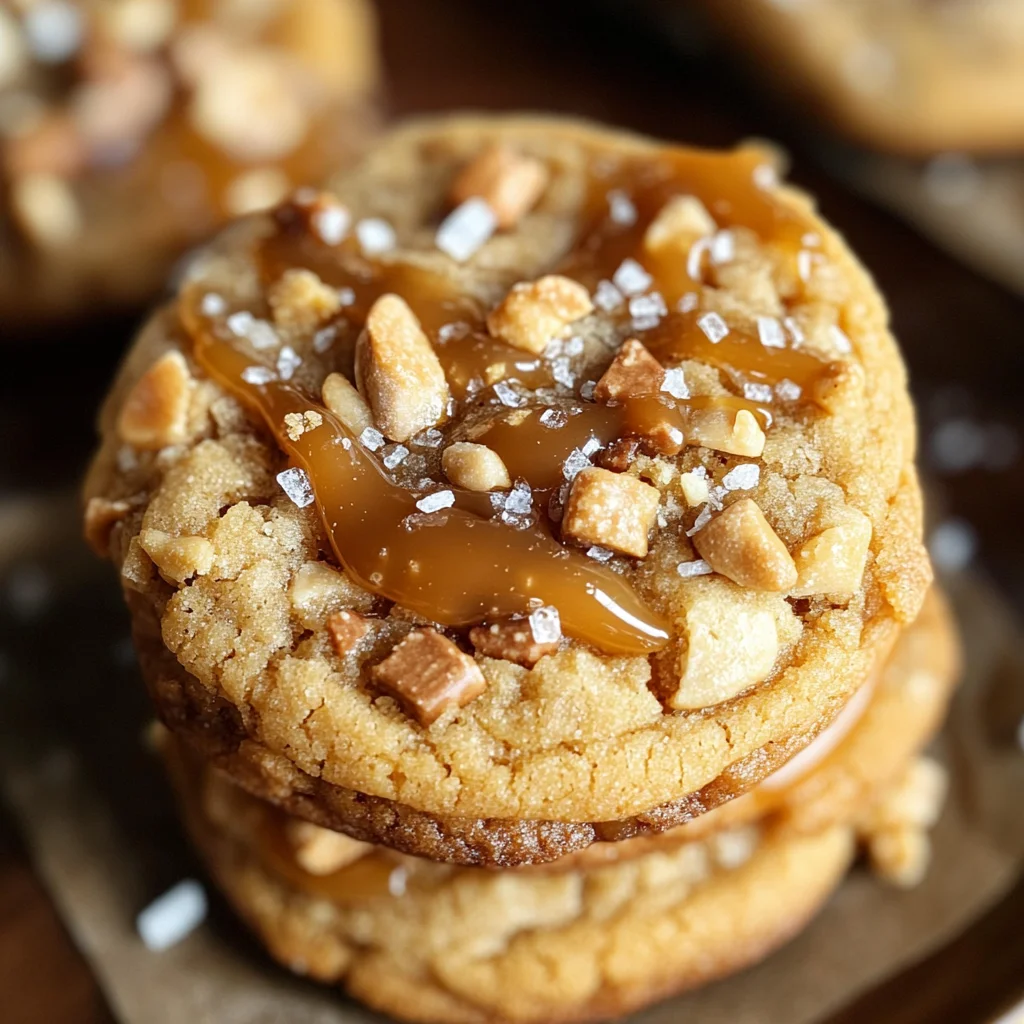 Salted Caramel Crunch Cookies