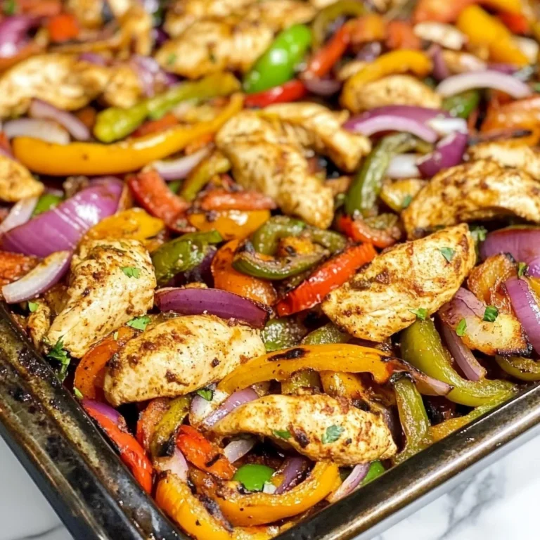 Sheet Pan Chicken Fajitas