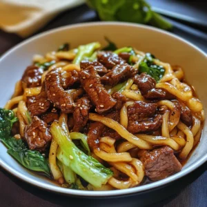 Simple Black Pepper Beef Udon