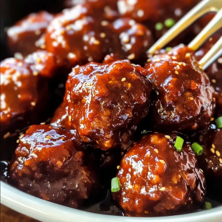 Slow Cooker Korean Meatballs