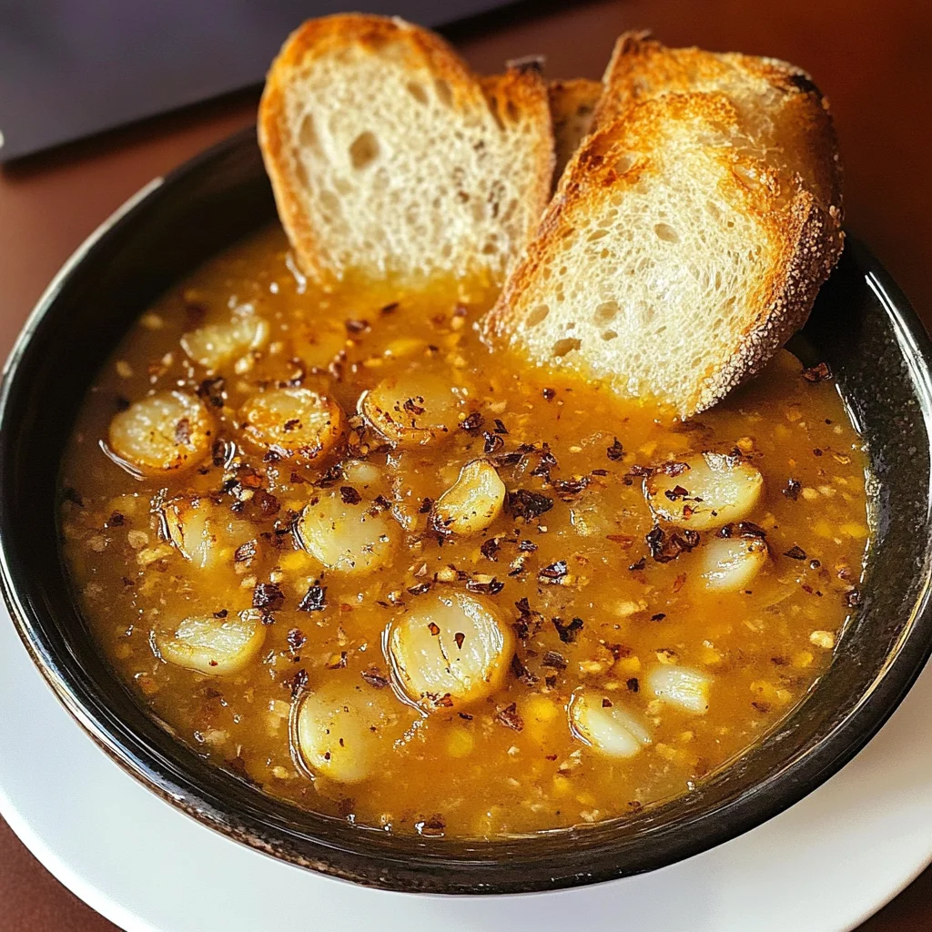 Spanish Garlic Soup Recipe (Vegetarian) - Sopa de Ajo -