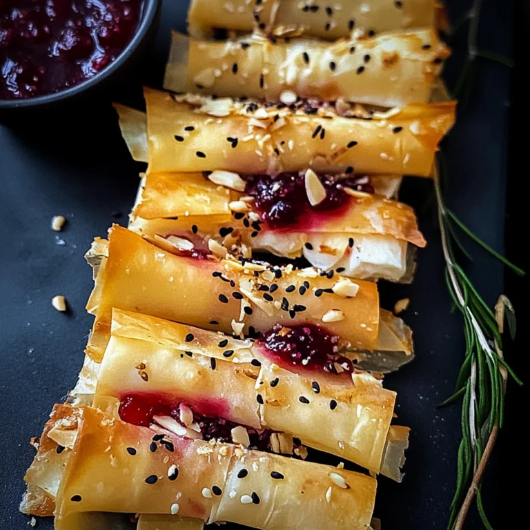 Cranberry and Brie Filo Crackers | Video