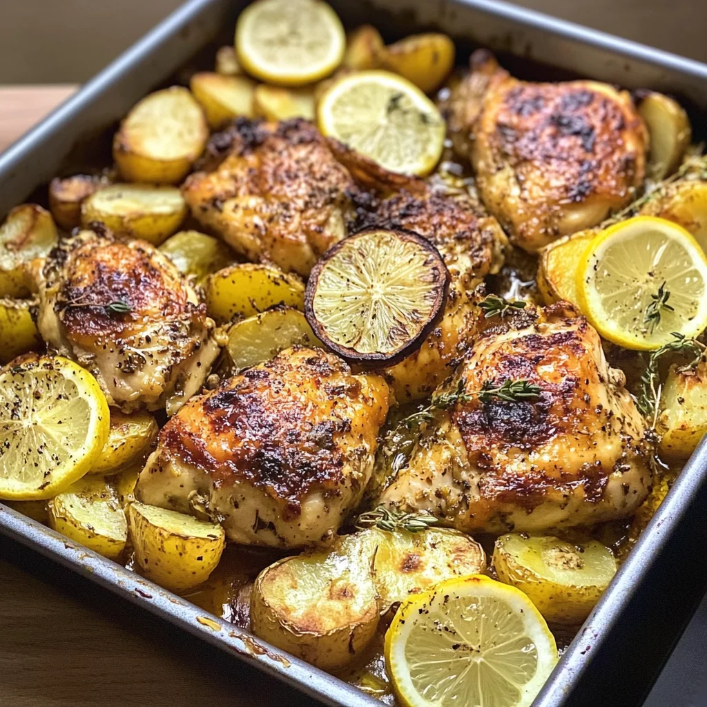 Greek Lemon Chicken With Potatoes