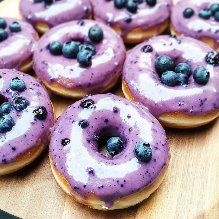 Wild Blueberry Cake Donuts