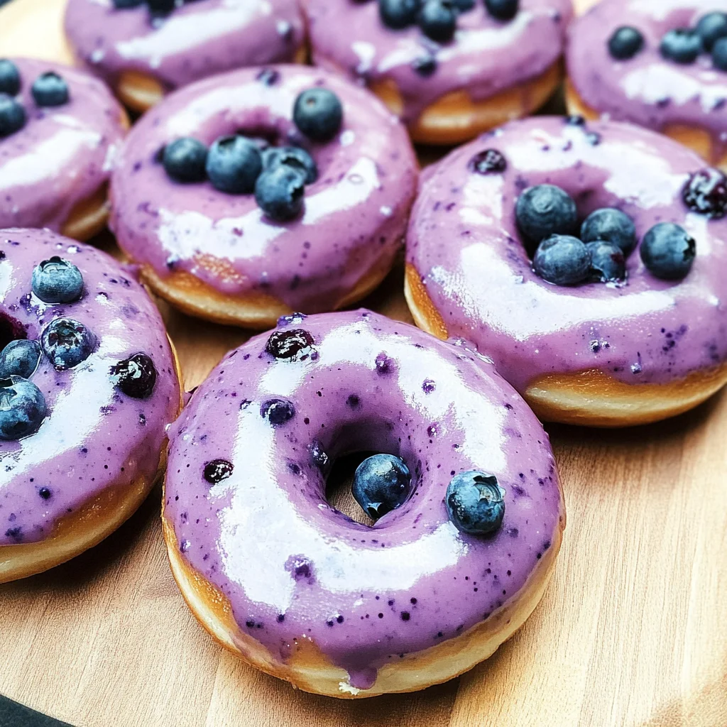 Wild Blueberry Cake Donuts