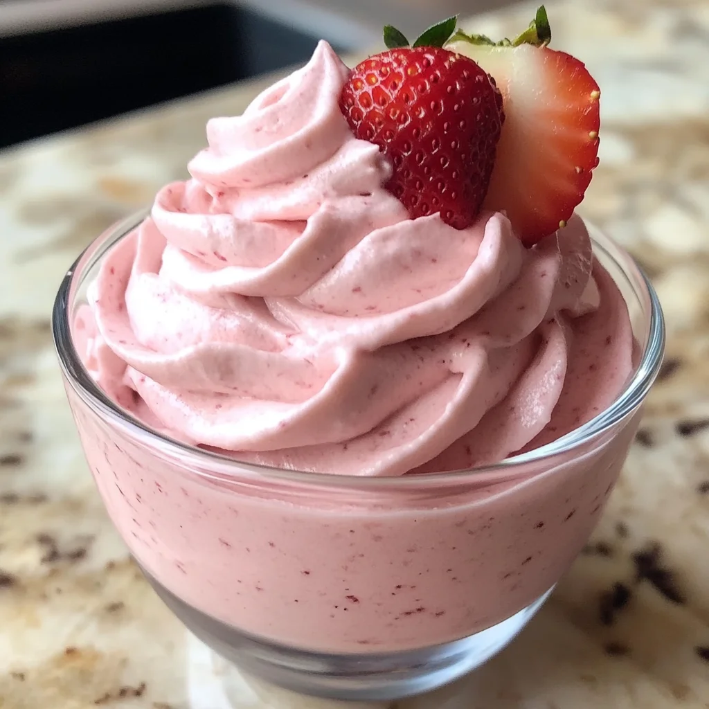 4-Ingredient Strawberry Mousse – So Light, So Dreamy!