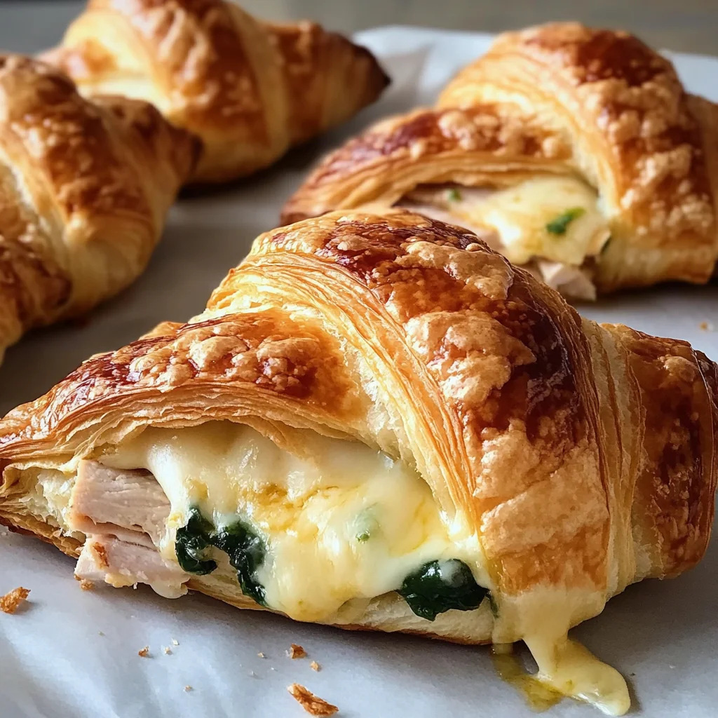 Baked Turkey and Cheese Croissant Recipe