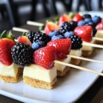 Berry Cheesecake Dessert Kabobs