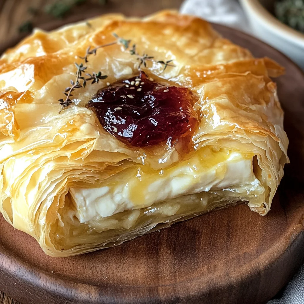Best Baked Brie in Phyllo Dough Recipe