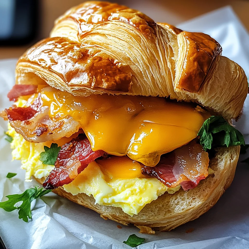 Breakfast Croissant Sandwich Recipe