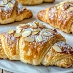 Buttery Almond Croissants with Crunchy Topping