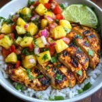 Chicken Bowl with Pineapple Salsa