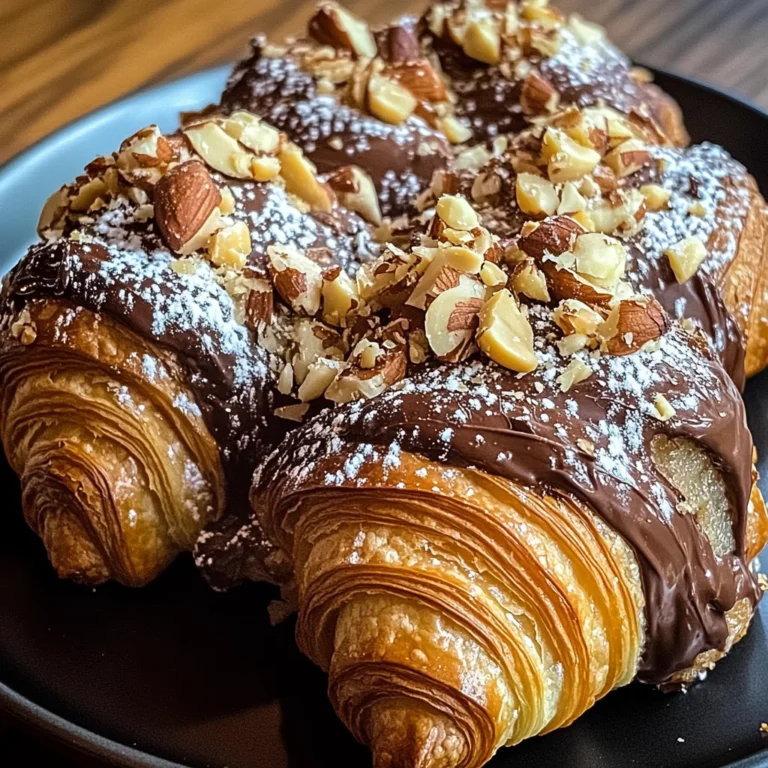 Chocolate Hazelnut Croissant Bake