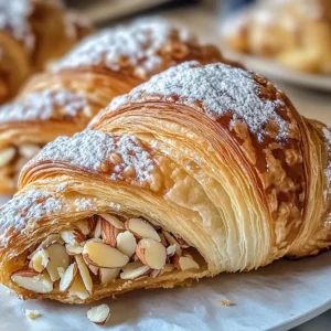 Delicious Almond Croissant Recipe with Sweet Almond Filling