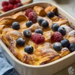 Delicious Croissant French Toast Casserole