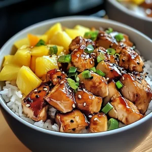Delicious Teriyaki Chicken and Pineapple Bowls in 30 Minutes