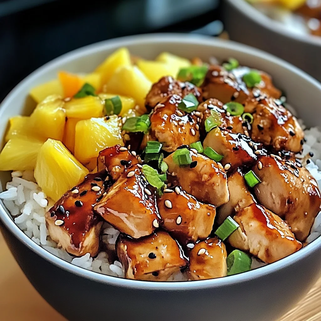 Delicious Teriyaki Chicken and Pineapple Bowls in 30 Minutes
