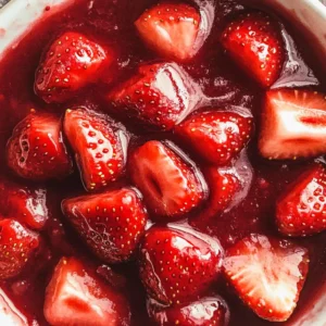 Easy homemade strawberry sauce