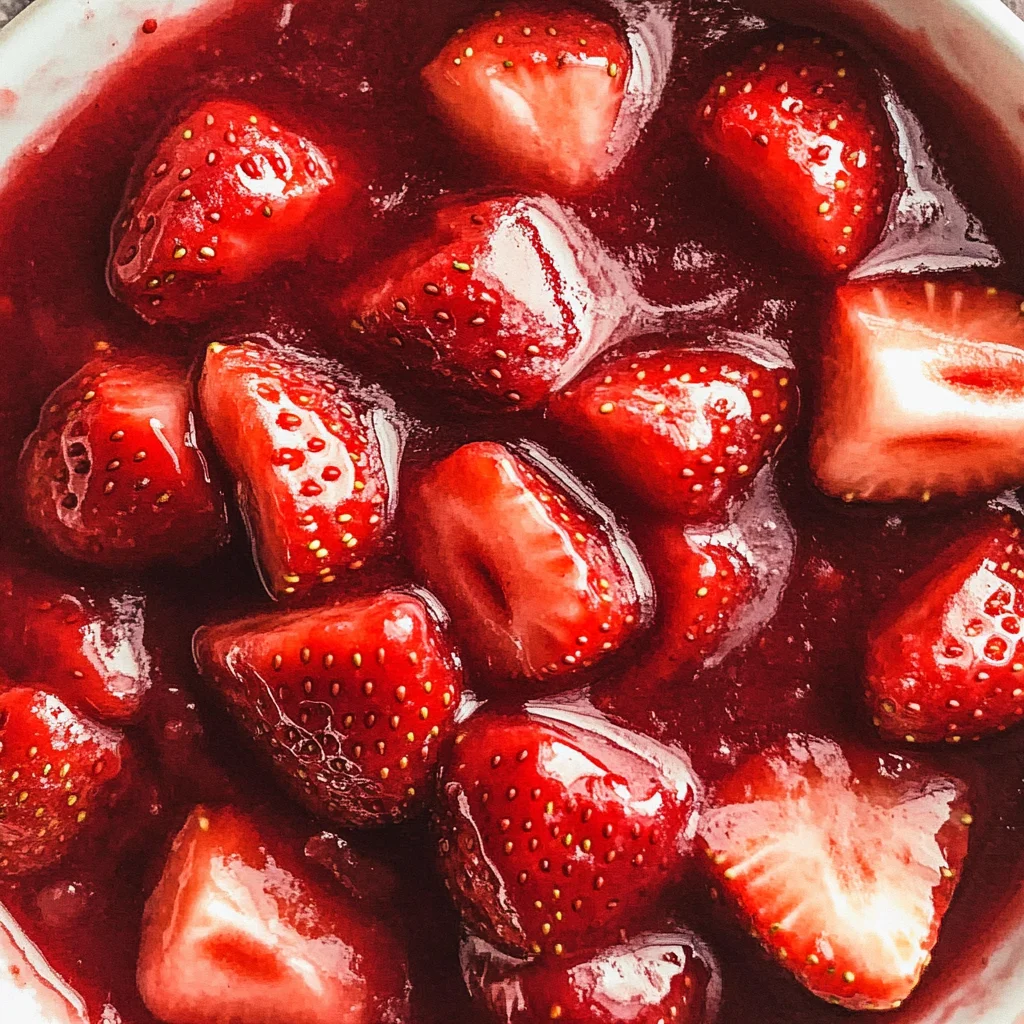 Easy homemade strawberry sauce