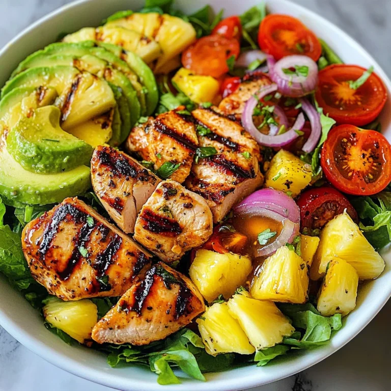 Grilled Pineapple Chicken Salad