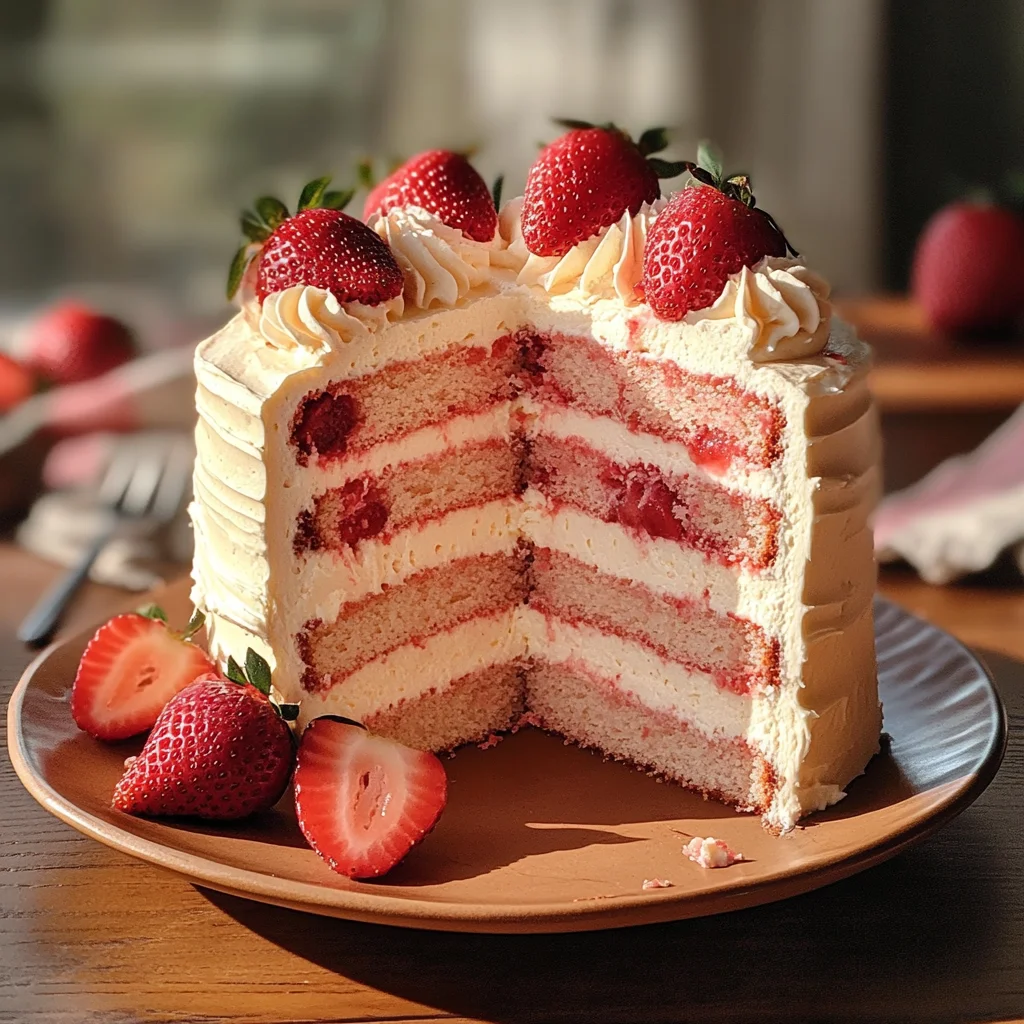 Homemade Strawberry Cake