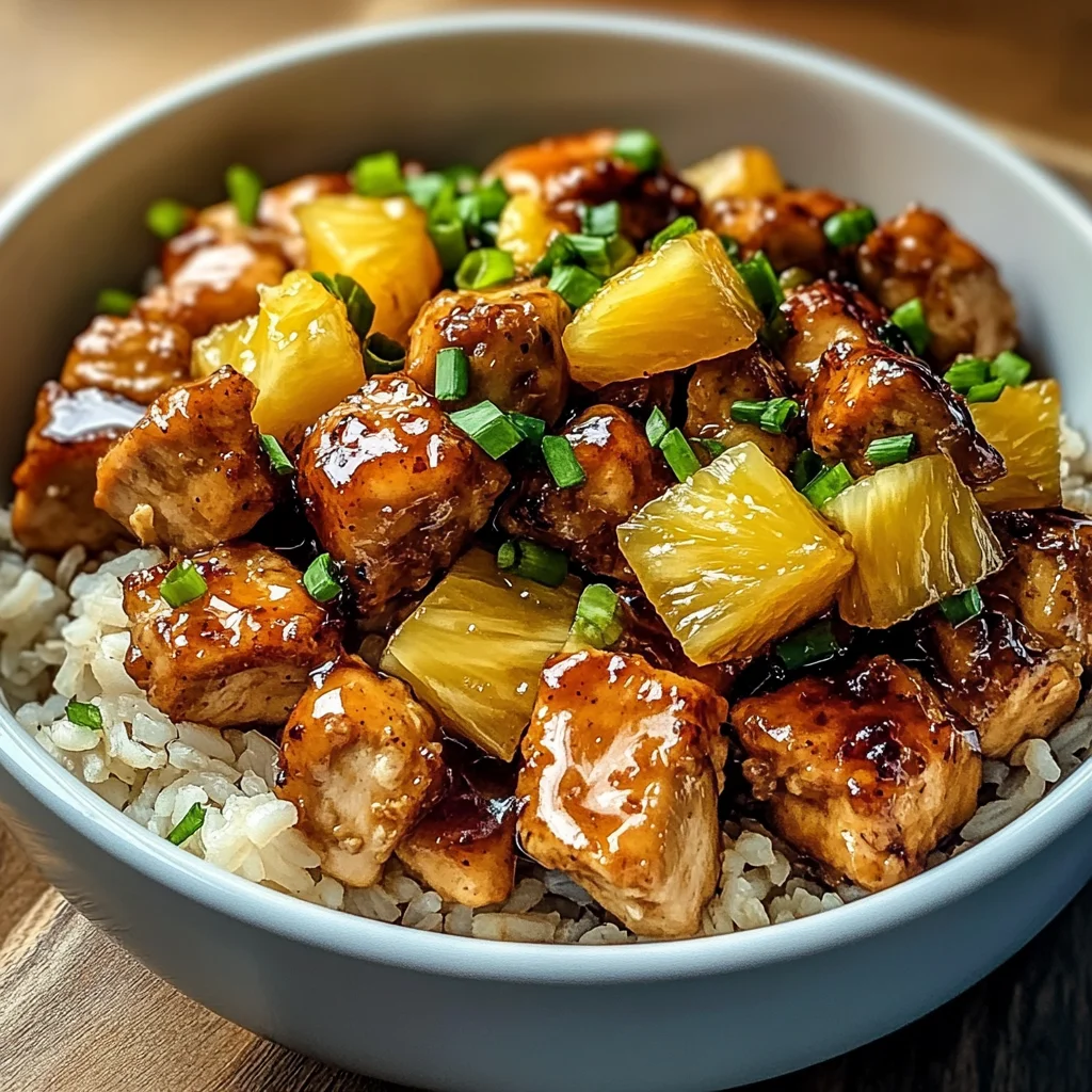 Honey Garlic Pineapple Chicken Bowl: A Tropical Delight!