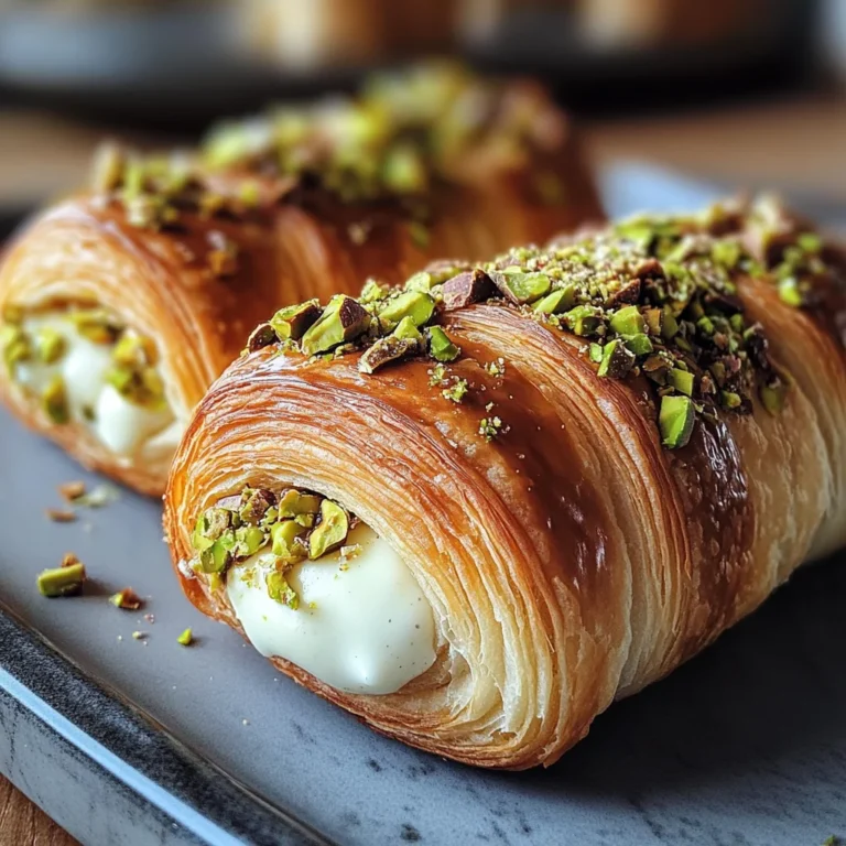Irresistibly Flaky Pistachio Filled NYC Croissant Rolls