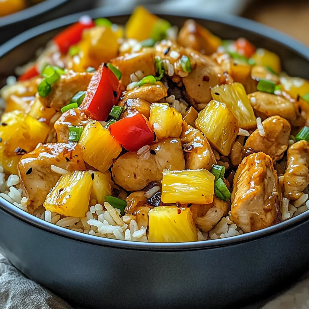 Pineapple Chicken and Rice: Easy Tropical Delight Recipe