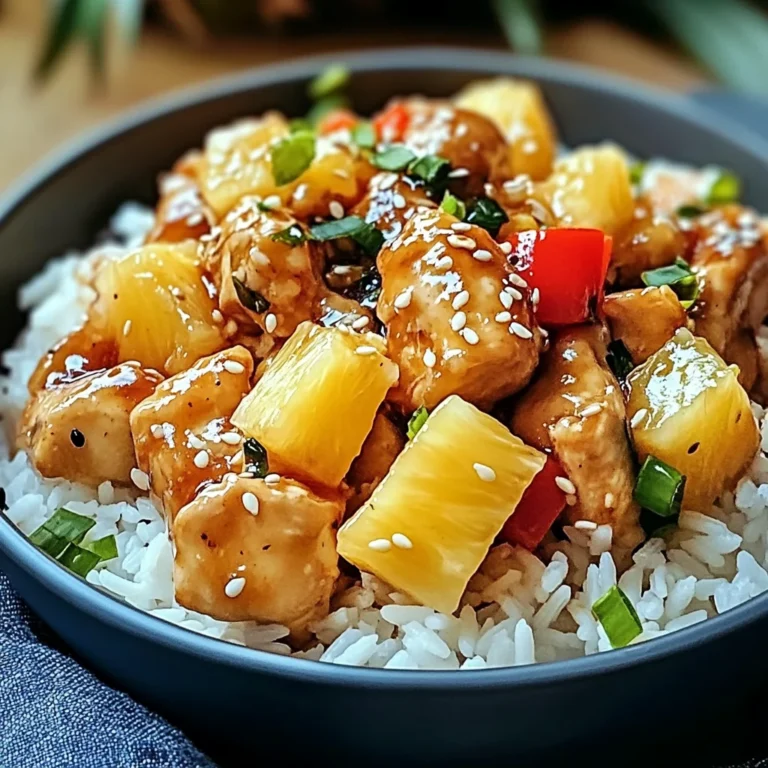 Pineapple Chicken and Rice: Quick Tropical Delight for Dinner