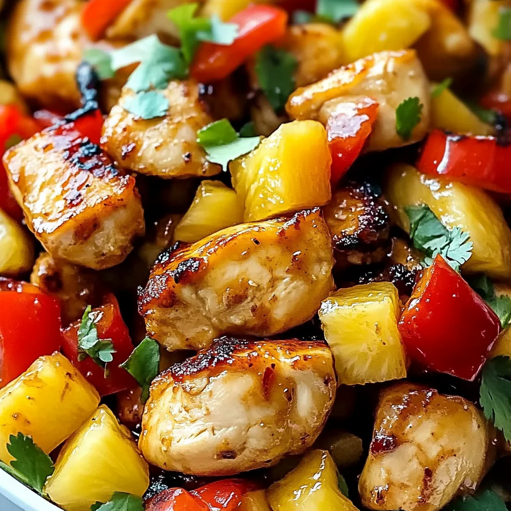 Pineapple Chicken and Rice Recipe -Tropical Dinner Ideas