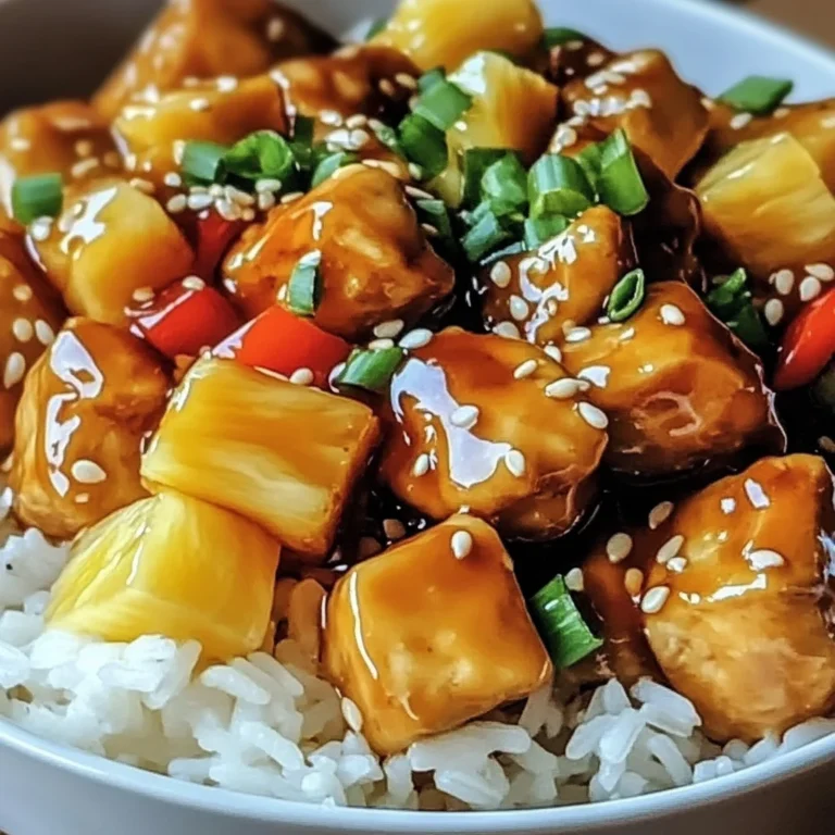 Pineapple Chicken and Rice – A Sweet and Savory Weeknight Favorite